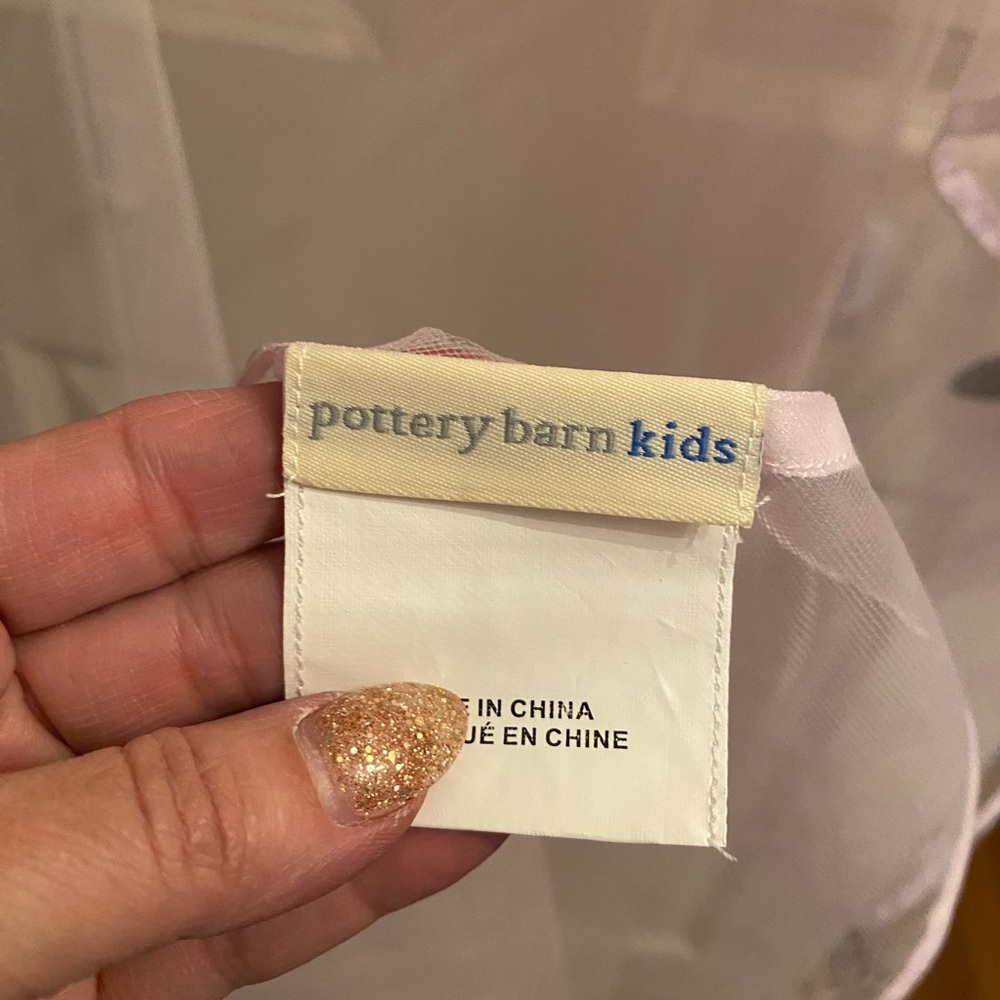 Pottery barn kids tulle sheers set of two 84”